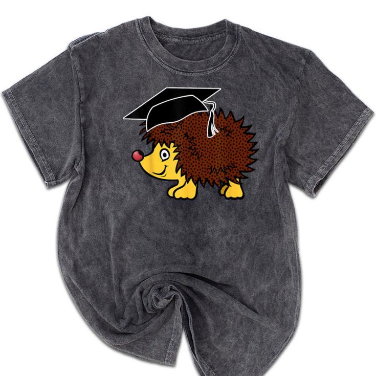 Graduation Hedgehog 2017 Graduate Graduation T-Shirt Mineral Wash Tshirts