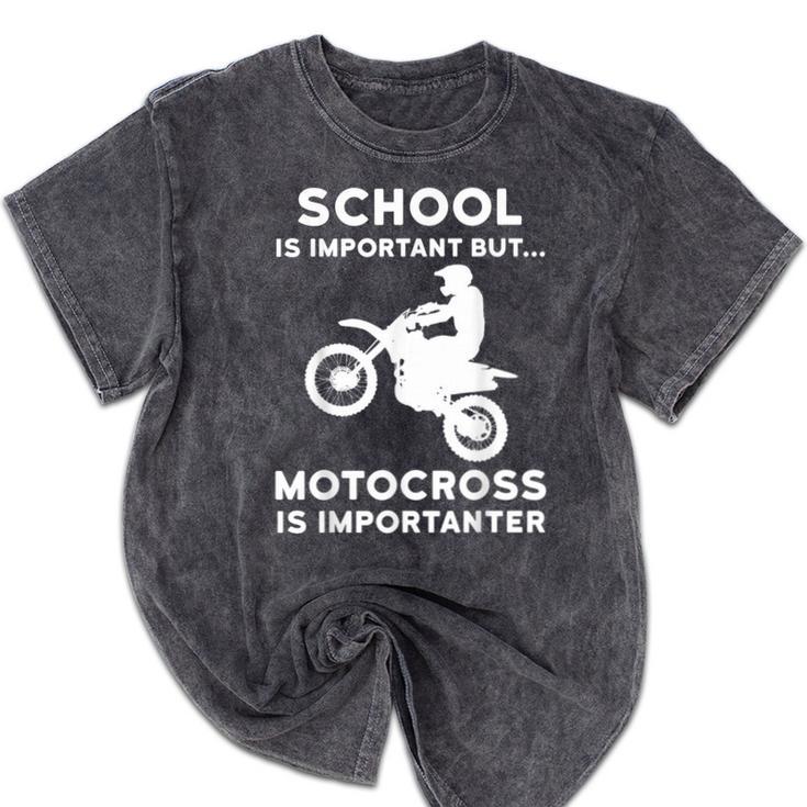 Graduation Shirt For Dirtbike Motocross Riders Mineral Wash Tshirts
