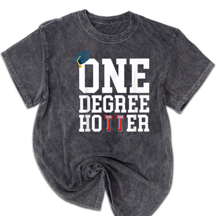 Graduation Shirts 2021 2022 One Degree Hotter Graduate Mineral Wash Tshirts