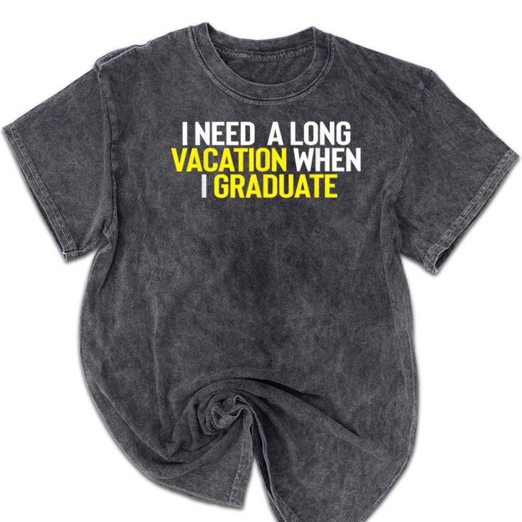 Graduation Student Grad School Class Senior Cute Mineral Wash Tshirts