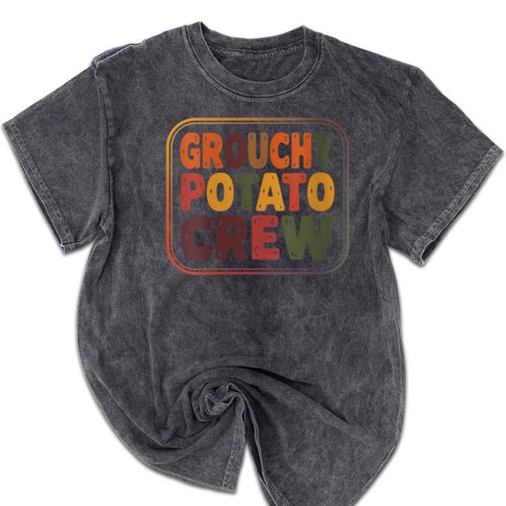 Grouchy Potato Crew Introvert Sarcasm Mineral Wash Tshirts Grouchy Potato Crew Introvert Sarcasm Mineral Wash Tshirts