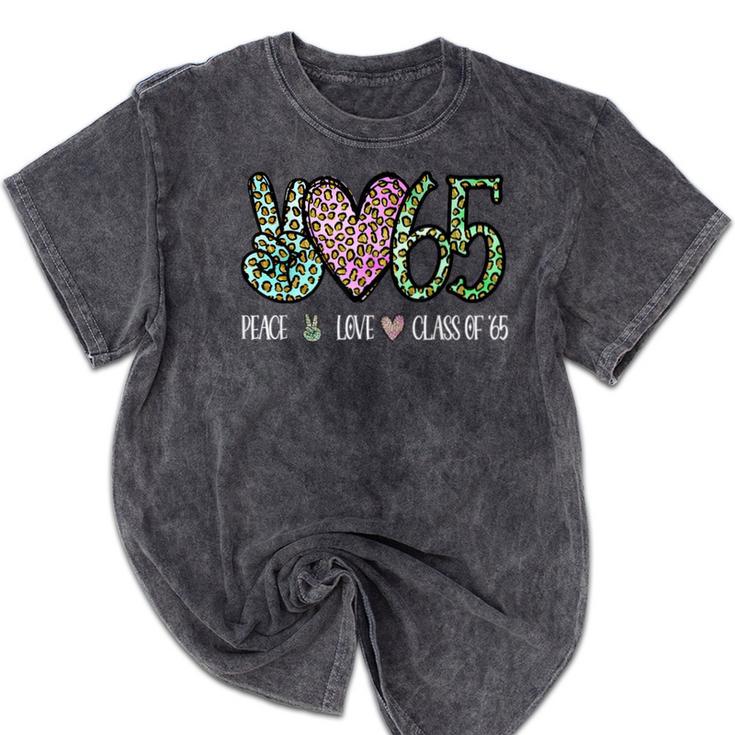 High School Class Of 1965 Shirt Graduation Class Reunion Mineral Wash Tshirts
