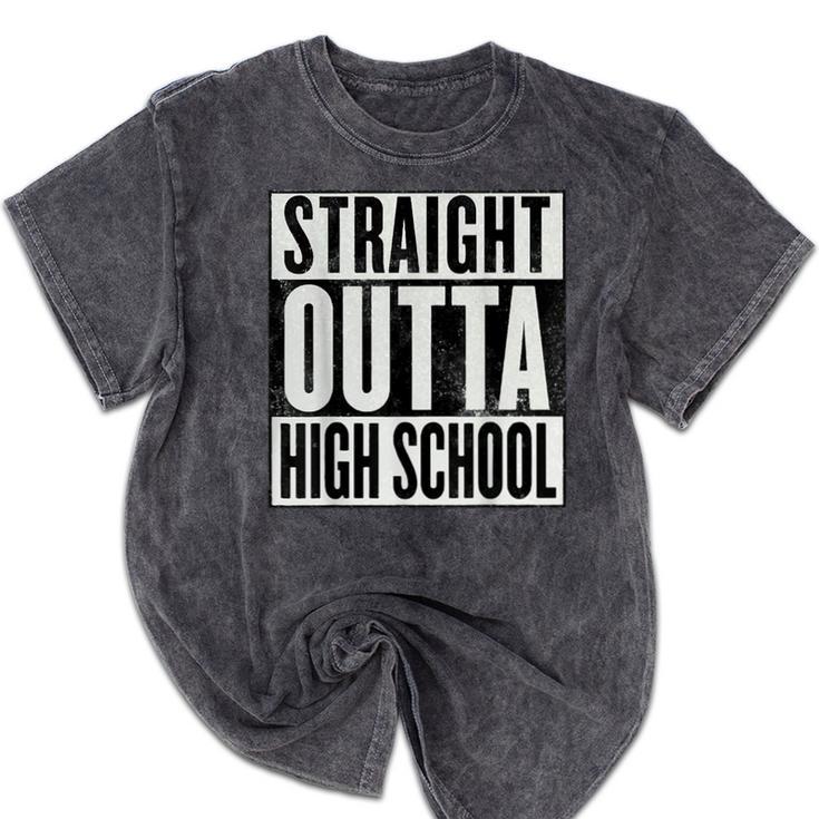 High School Graduation 2018 Grad For Him And Her Mineral Wash Tshirts