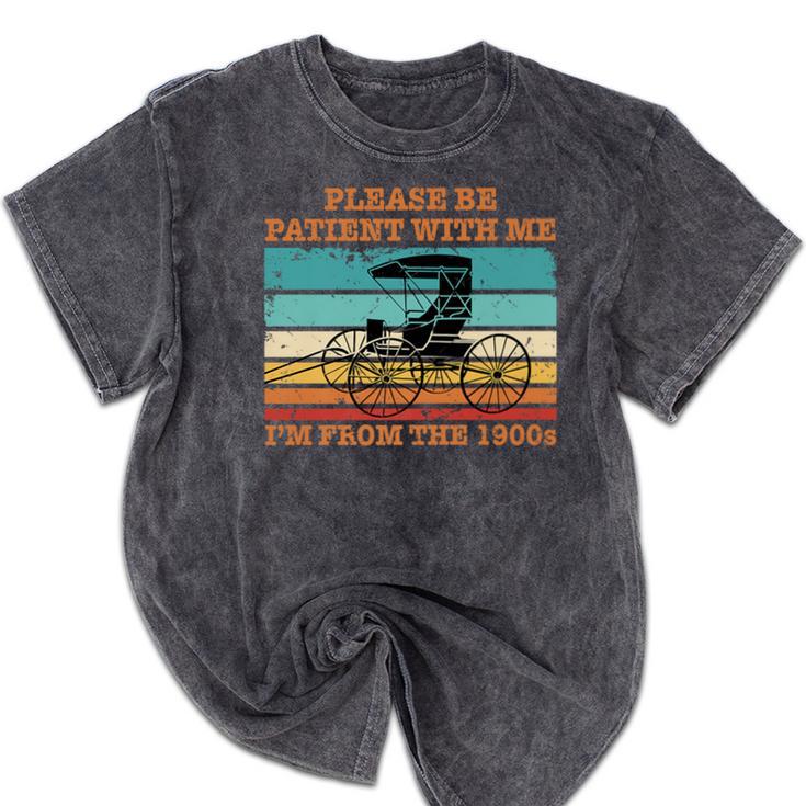 I'm From The 1900s Vintage Retirement Premium Mineral Wash Tshirts