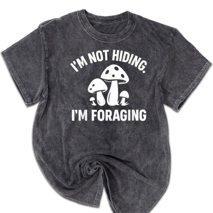 Introvert Mushroom Forager Humor Mineral Wash Tshirts Introvert Mushroom Forager Humor Mineral Wash Tshirts