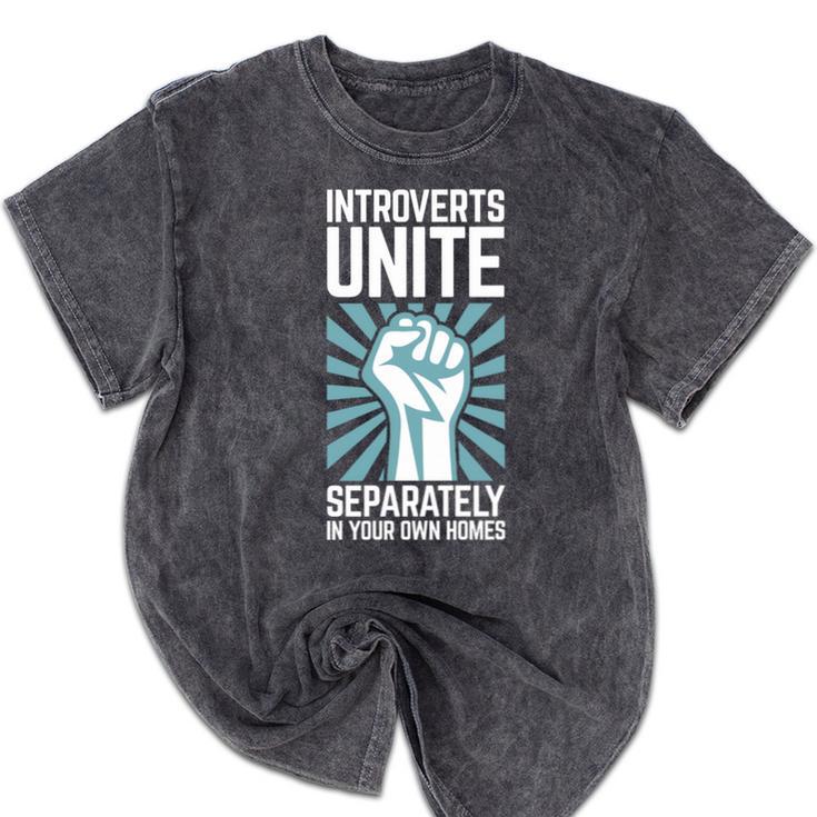 Introverts Unite Separately In Your Own Homes Shirt Premium Tri-Blend Mineral Wash Tshirts Introverts Unite Separately In Your Own Homes Shirt Premium Tri-Blend Mineral Wash Tshirts