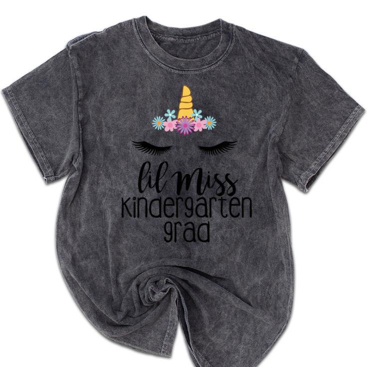 Kids Lil Miss Kindergarten Grad Shirt Graduation Shirts 2018 Mineral Wash Tshirts