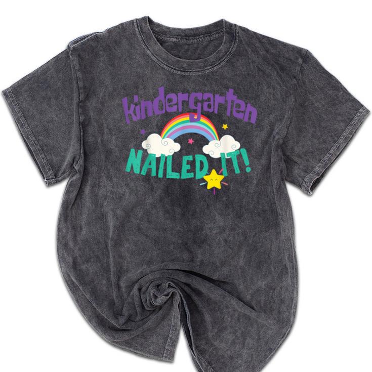 Kindergarten Graduation Nailed It Kids 2021 Mineral Wash Tshirts