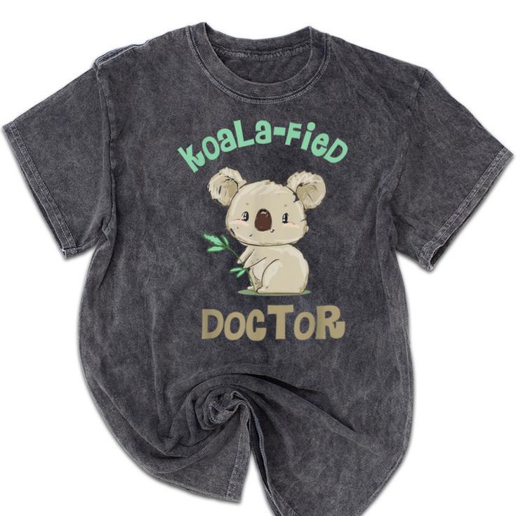 Koala Doctor Shirt Med Student Graduation Idea Mineral Wash Tshirts