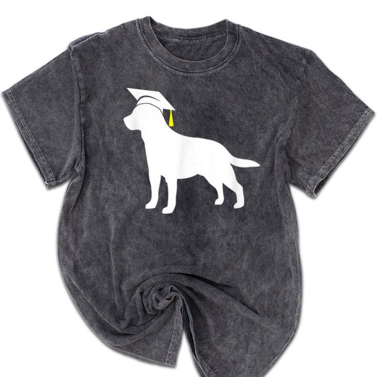 Labrador Retriever Graduation Dog Graduate For Men Women Kids Mineral Wash Tshirts