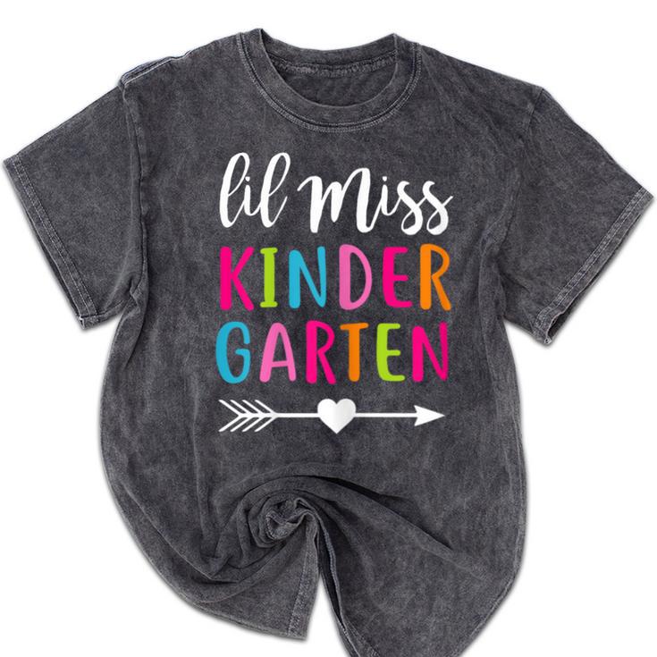 Lil Miss Kindergarten Grad Shirt Graduation Shirts 2018 Mineral Wash Tshirts