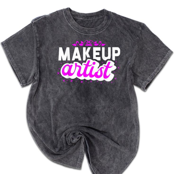 Makeup Artist Beauty Cosmetologist Graduation T-Shirt Mineral Wash Tshirts