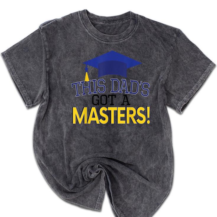 Masters Degree Proud Dad Graduation Shirt MBA Social Work Mineral Wash Tshirts