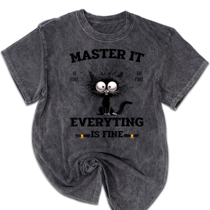 Masters Mastered It Graduate Master Degree Graduation Mineral Wash Tshirts