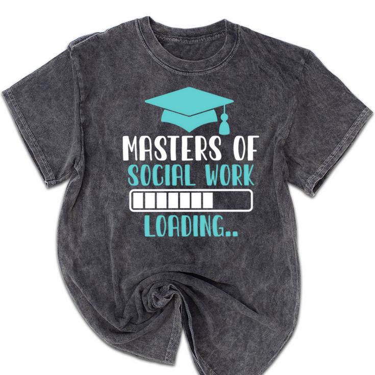 Masters Of Social Work Loading MSW Graduation Future Social Mineral Wash Tshirts
