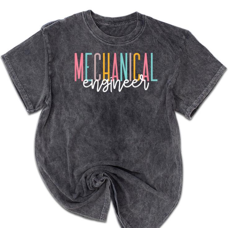 Mechanical Engineer Graduation Engineer Student Engineering Mineral Wash Tshirts