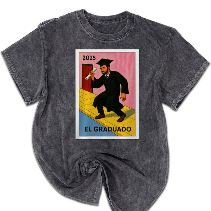 Mexican For Graduation 2025 El Graduado Premium Tri-Blend Mineral Wash Tshirts