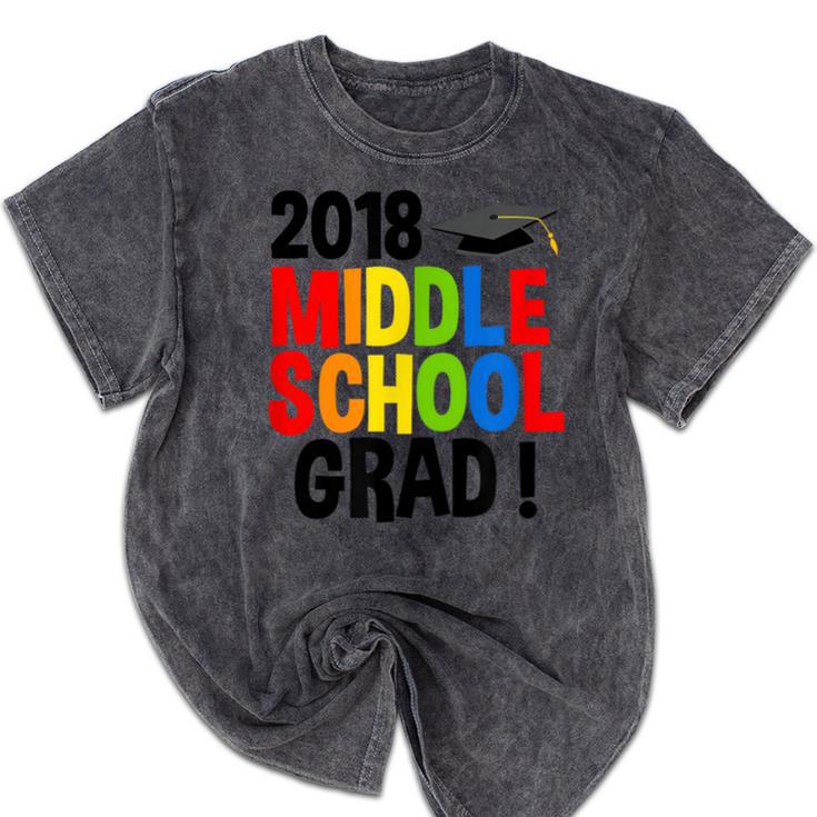 Middle School Graduation Class Of 2018 Shirt Mineral Wash Tshirts