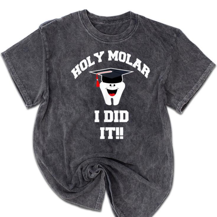 Molar Dentist Dental Hygienist Graduation Shirt Mineral Wash Tshirts