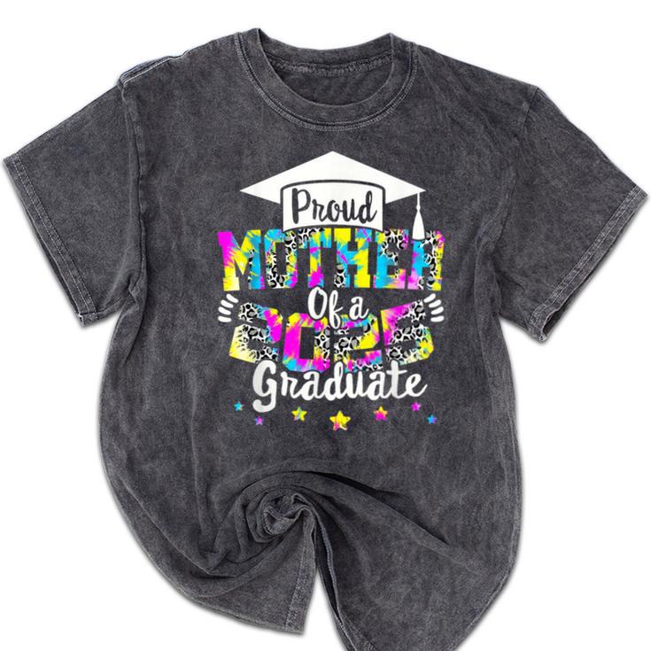Mother Of a 2025 Graduate Tie Dye Class Senior Graduation 25 Mineral Wash Tshirts