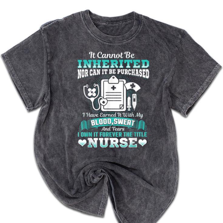 Nursing School Graduation Inherited RN LPN Nurse Grad 2021 Mineral Wash Tshirts