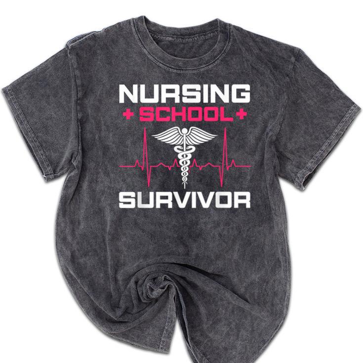 Nursing School Graduation Shirt Mineral Wash Tshirts