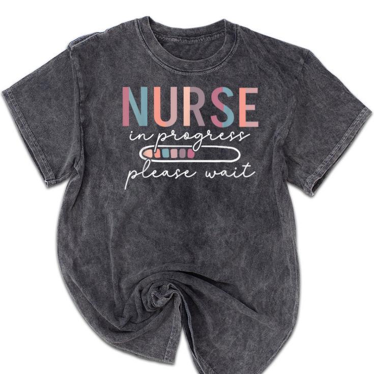 Nursing Student Nurse Appreciation Modern Classic Lace Embellished Nurse Graduation Female -Adults Small Mineral Wash Tshirts