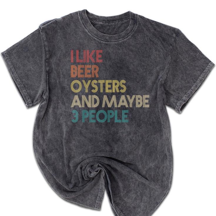 Oysters And Beer Lovers Introvert Quote Vintage Retro Mineral Wash Tshirts Oysters And Beer Lovers Introvert Quote Vintage Retro Mineral Wash Tshirts