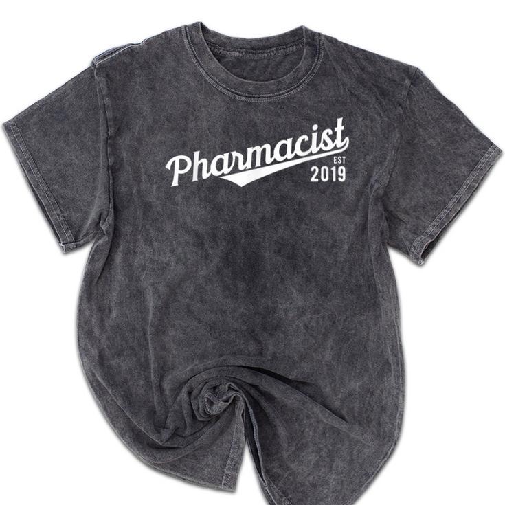 Pharmacist 2019 Pharmacy Pharmd Student Graduation Mineral Wash Tshirts