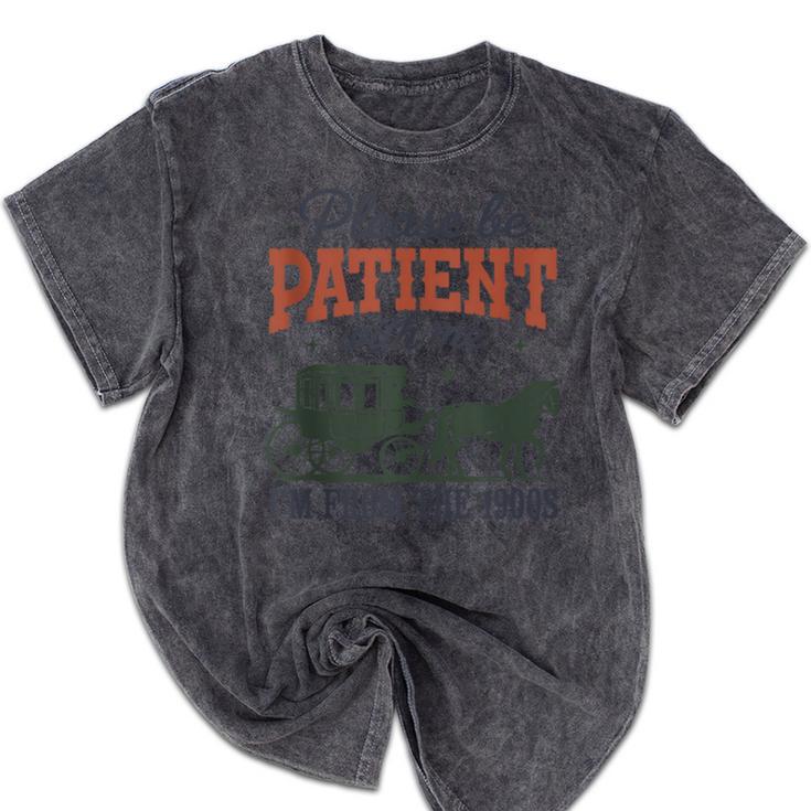 Please Be Patient I'm From The 1900s Throwback Mineral Wash Tshirts