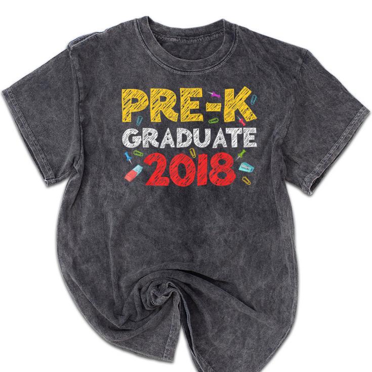 Pre-K Graduate Grad 2018 Graduation Shirt Mineral Wash Tshirts