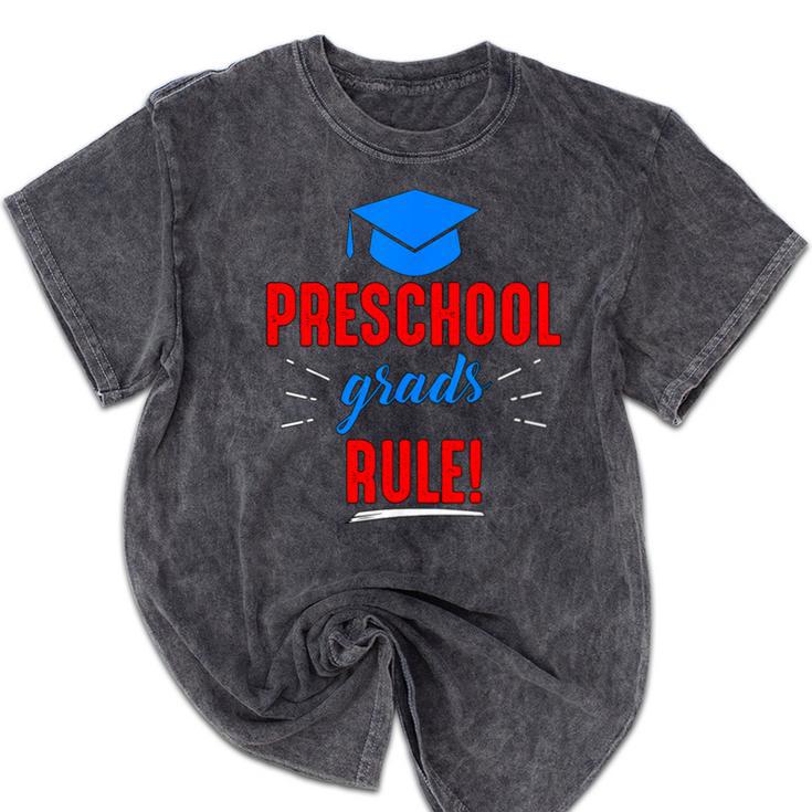 Preschooler Graduation Grad Cap Preschool Grads Rule Mineral Wash Tshirts