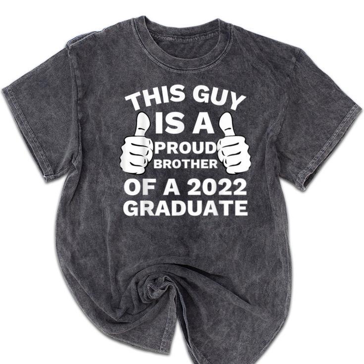 Proud Brother Of 2022 Graduate Class Of 2022 Graduation Mineral Wash Tshirts