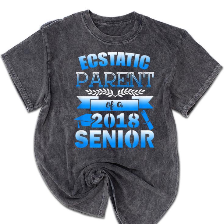 Proud Parent Of a 2018 Senior Graduation Mineral Wash Tshirts