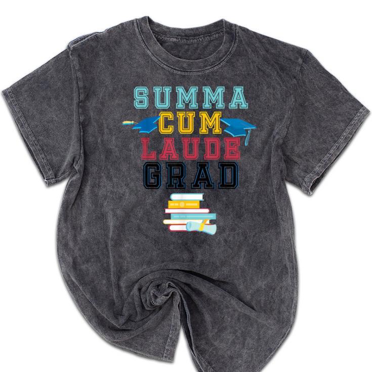 Proud Summa Cum Laude Grad College Graduation T-Shirt Mineral Wash Tshirts
