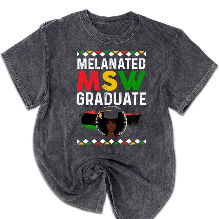 Queen MSW Social Work Grads Masters Graduation Mineral Wash Tshirts