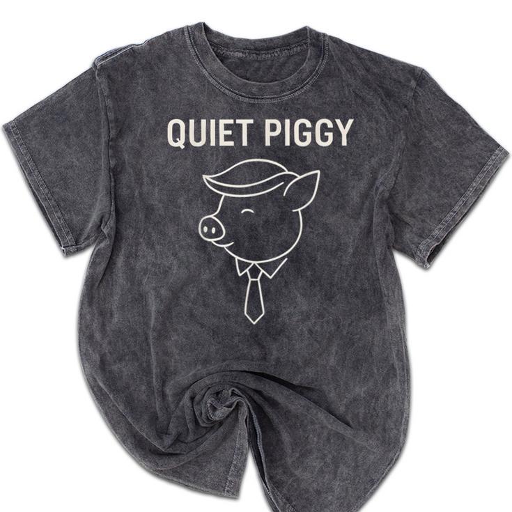 Quiet Piggy Introvert Media Humor Minimalist Line Art Mineral Wash Tshirts Quiet Piggy Introvert Media Humor Minimalist Line Art Mineral Wash Tshirts