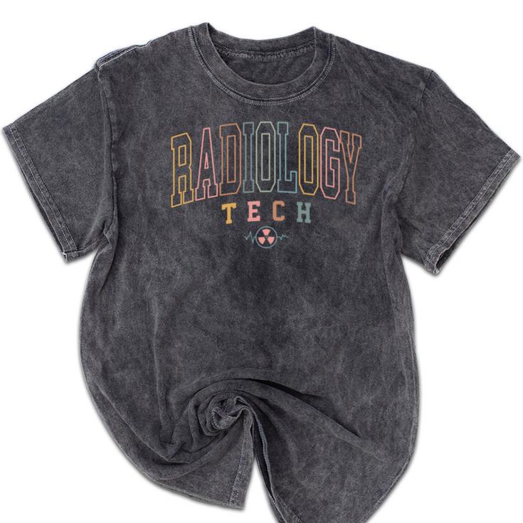 Radiology Technician Rad Tech Graduation Radiology Mineral Wash Tshirts