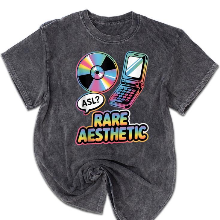 Rare Aesthetic Retro Nostalgia Y2K Vibes Mineral Wash Tshirts