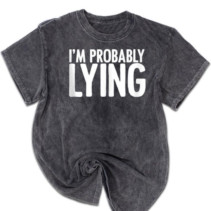 Sarcasm Humor Sassy Quote For Introvert People Mineral Wash Tshirts