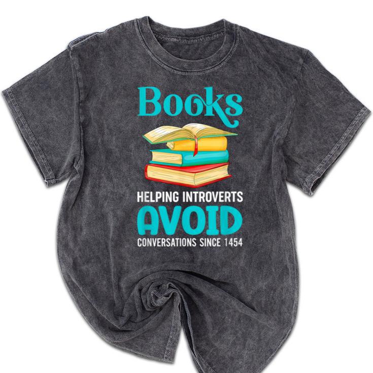 Sarcastic Books Anti Social Introvert Book Conversation Mineral Wash Tshirts Sarcastic Books Anti Social Introvert Book Conversation Mineral Wash Tshirts