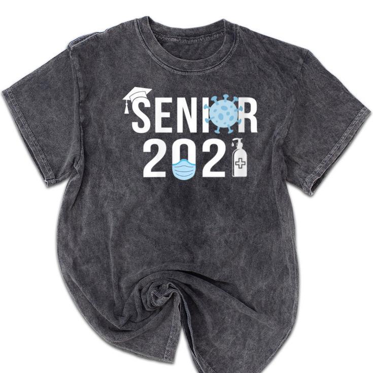 Senior 2021 Grad Shirt 2021 Graduation Mineral Wash Tshirts