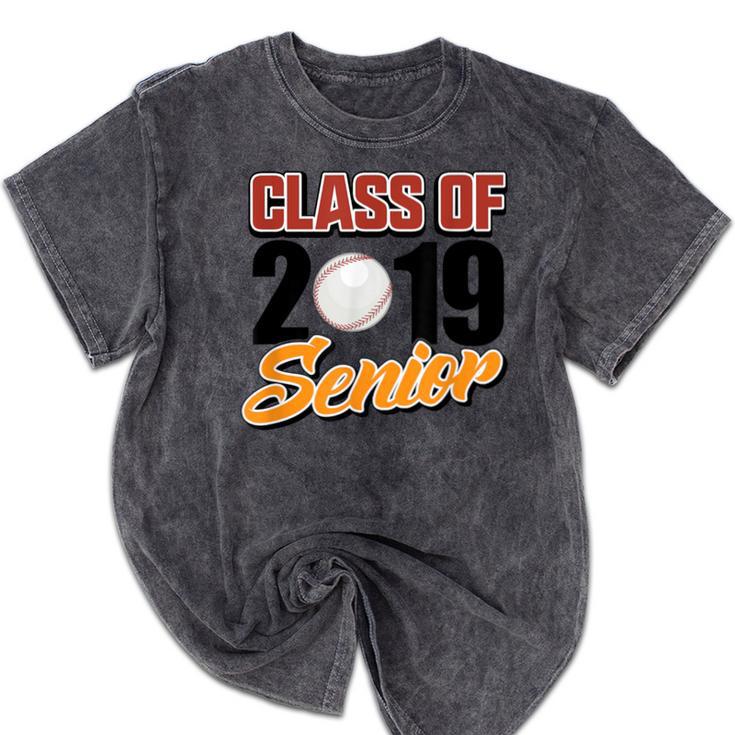 Senior Class Of 2019 Tshirt Graduation School Baseball Mineral Wash Tshirts