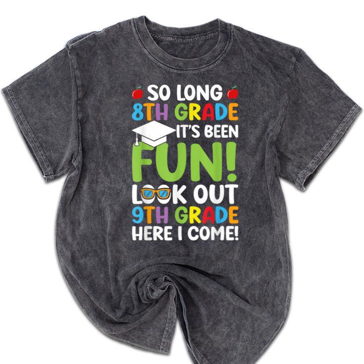 So Long 8th Grade 9th Grade Here I Come Graduation Mineral Wash Tshirts