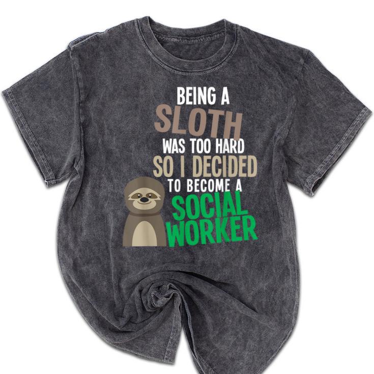 Social Work Student Masters Degree Graduation Mineral Wash Tshirts