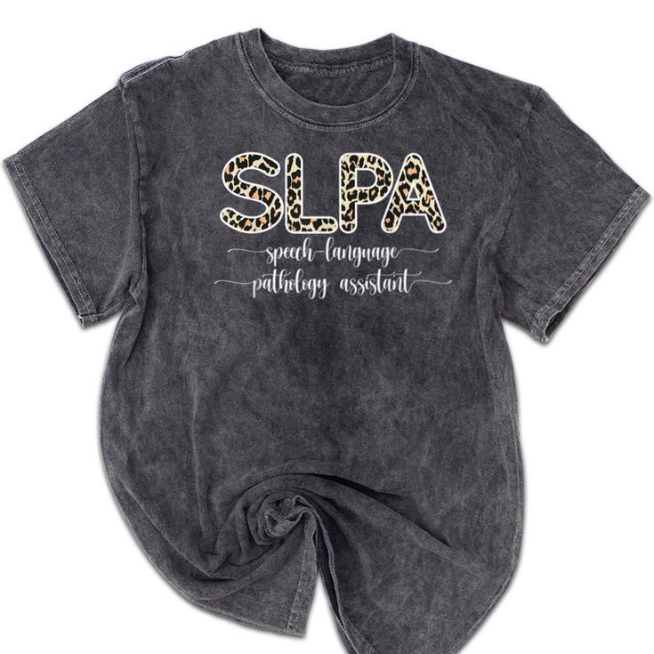 Speech Therapy Graduation For SLPA Therapist Mineral Wash Tshirts