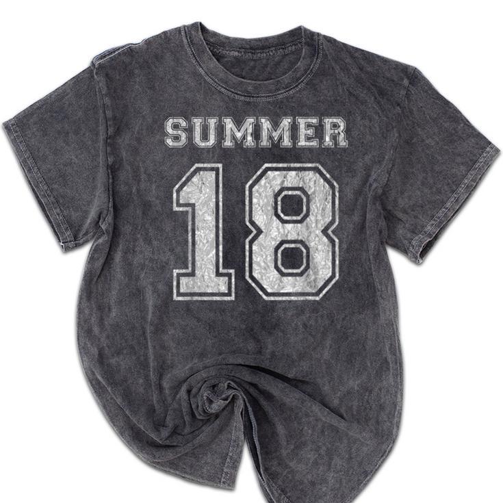 Summer 2018 Teen Graduation Shirt Mineral Wash Tshirts