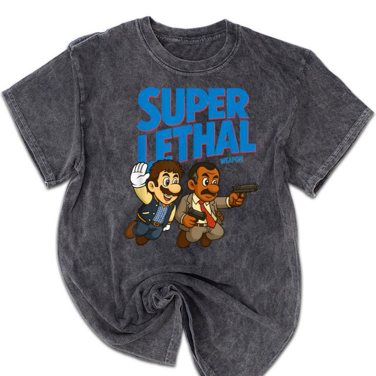 Super Lethal Cute Nostalgia Mineral Wash Tshirts
