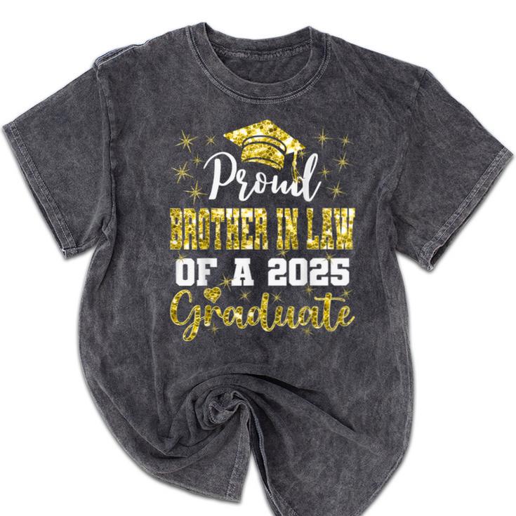 Super Proud Brother In Law Of 2025 Graduate Graduation Mineral Wash Tshirts