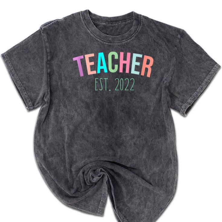 TEACHER Teacher Graduation Kindergarten Teacher 2022 Mineral Wash Tshirts